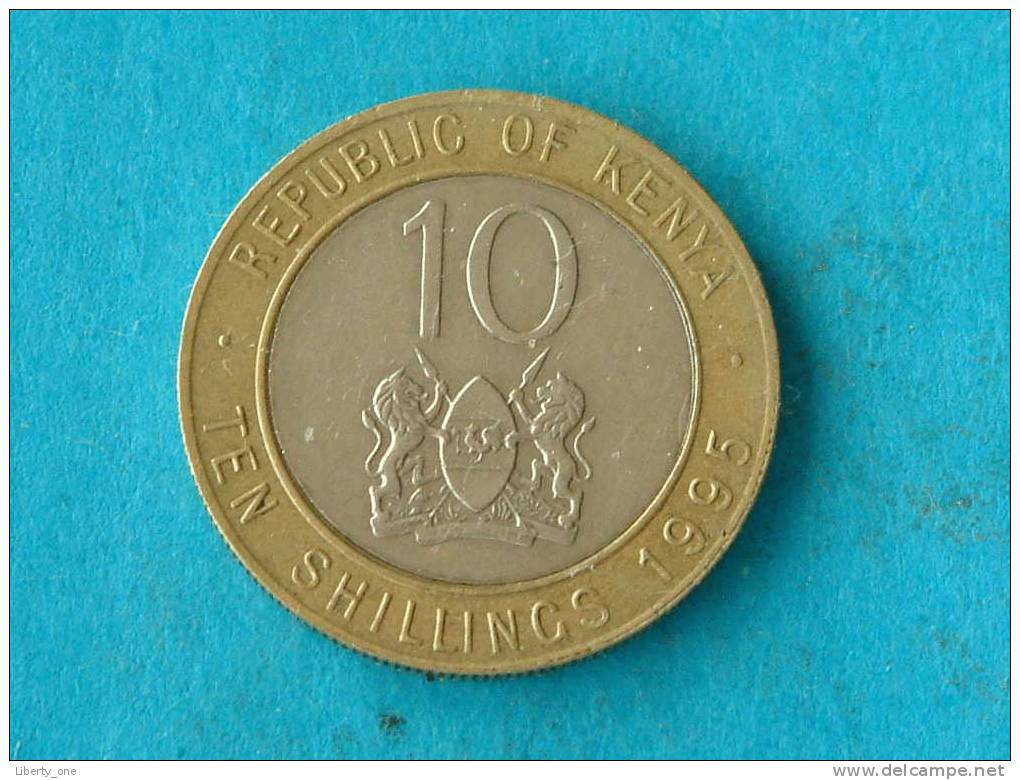 1995 - TEN SHILLINGS - KM 27 ( For Grade, Please See Photo ) ! - Kenya