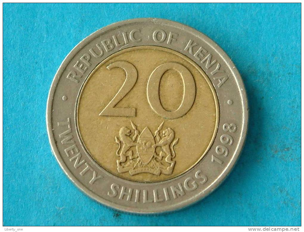 1998 - 20 SHILLINGS - KM 32 ( For Grade, Please See Photo ) ! - Kenia