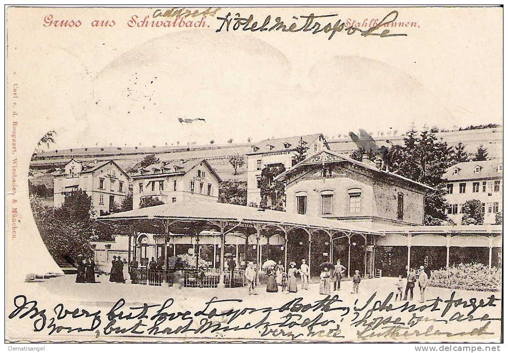 TOP!! GRUSS AUS SCHWALBACH STAHLBRUNNEN * 1900 **!! - Bad Schwalbach