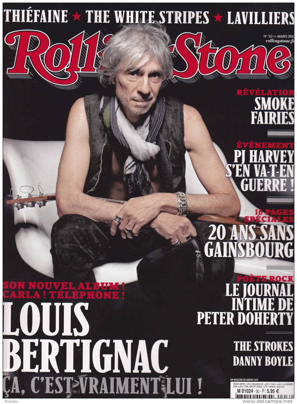 Rolling Stone 30 Mars 2011 Louis Bertignac - Musica