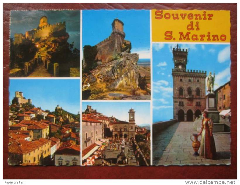 San Marino - Mehrbildkarte "Souvenir Di S. Marino" - San Marino