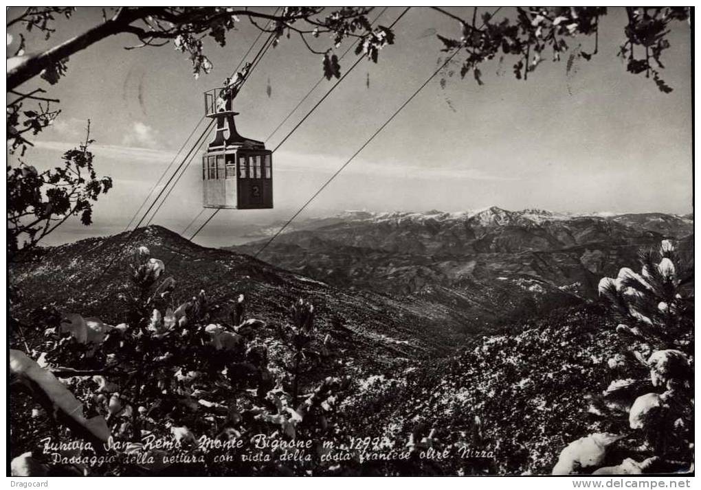 FUNIVIA MONTE BIGNONE TIMBRO CAFFE RISTORANTE  VIAGGIATA  COME DA FOTO PERFETTA - Funicular Railway