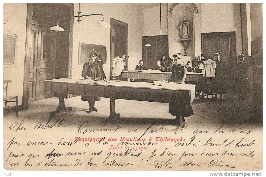 Thildonck ( Wespelaer ) : Pensionnat Des Ursulines ---- Salle De Coupe ---1905 - Haacht