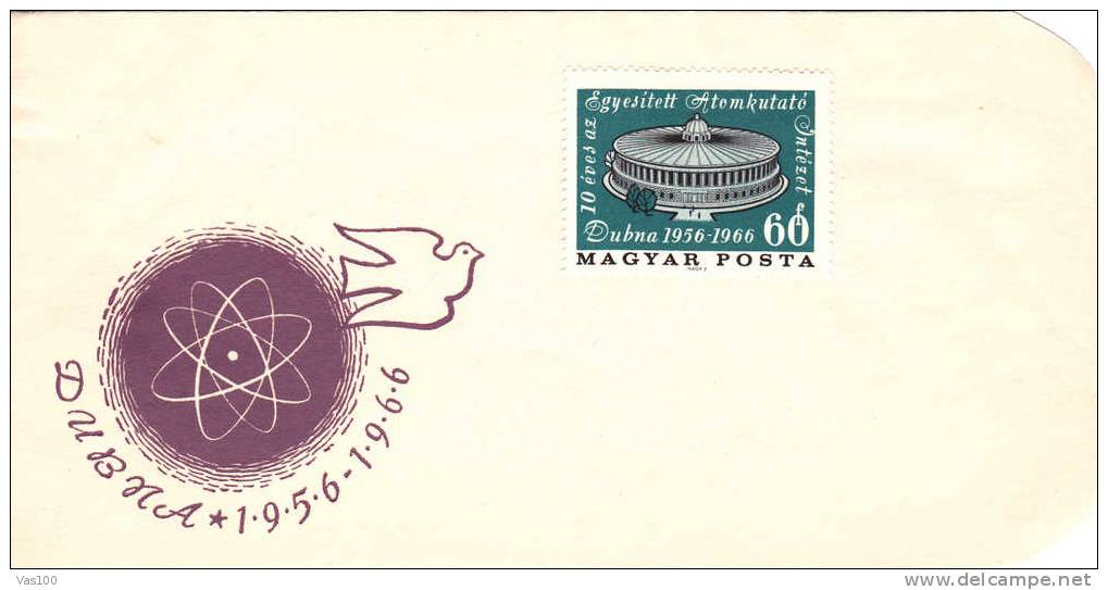 Hungary Energy Nuclear Atom 1966 Cover  FDC Premier Jour,mint. - Atomo