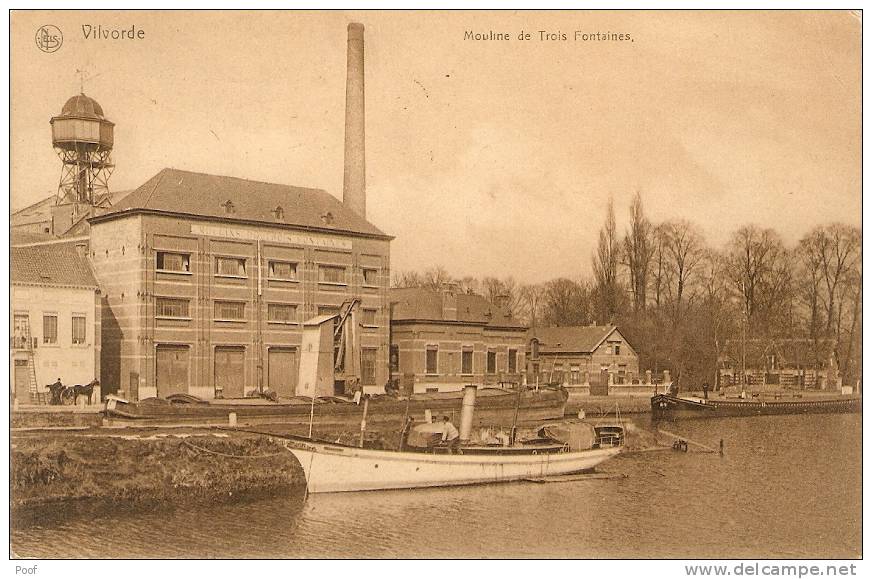 Vilvoorde / Vilvorde : Mouline De Trois Fontaines ( Bootje ) --1914 - Vilvoorde