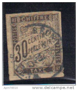 COLONIES GENERALES 1884 Y&T T9 OBL - Postage Due