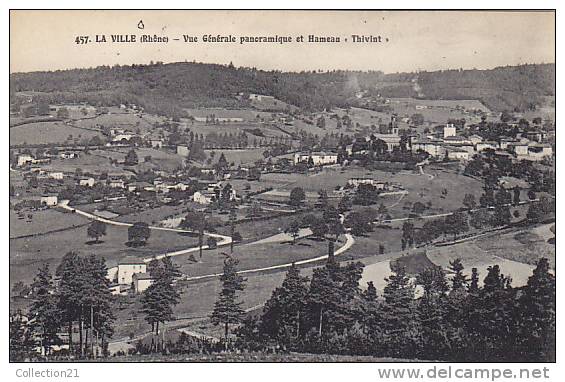 LA VILLE ...  VUE GENERALE PANORAMIQUE ET HAMEAU THIVINT - Other & Unclassified