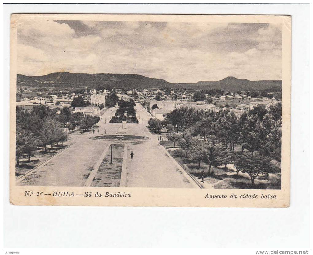 PORTUGAL - ANGOLA [187] - HUILA - SÁ DA BANDEIRA - ASPECTO DA CIDADE BAIXA - FILATELIA CARIMBO MACROFILIA - Angola