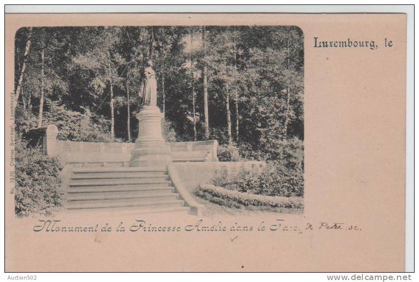 Grand Duché De Luxembourg Monument De La Princesse Amélie Dans Le Parc Luxembourg 161 - Luxembourg - Ville