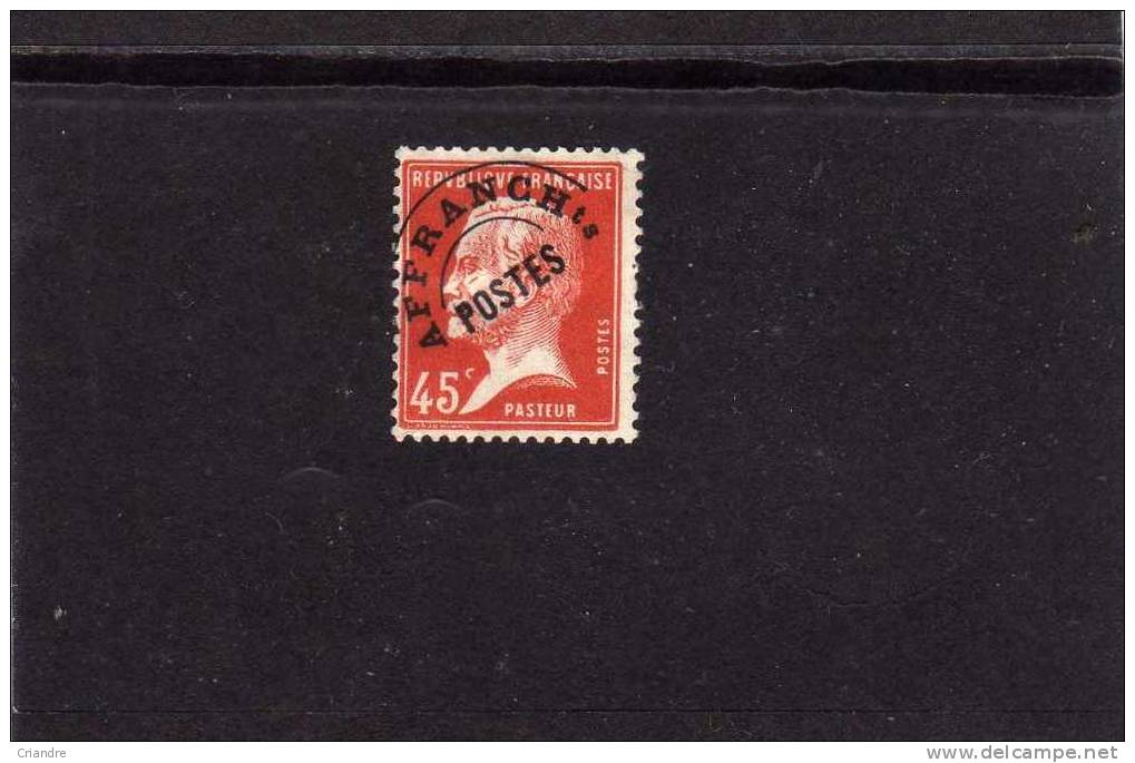 Timbre Poste De 1900-46 Surchargé 45c Rouge - Andere & Zonder Classificatie