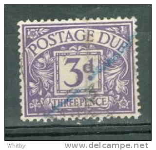 Great Britain 1938 3p Postage Due Issue #J29  Wmk 251 - Tasse