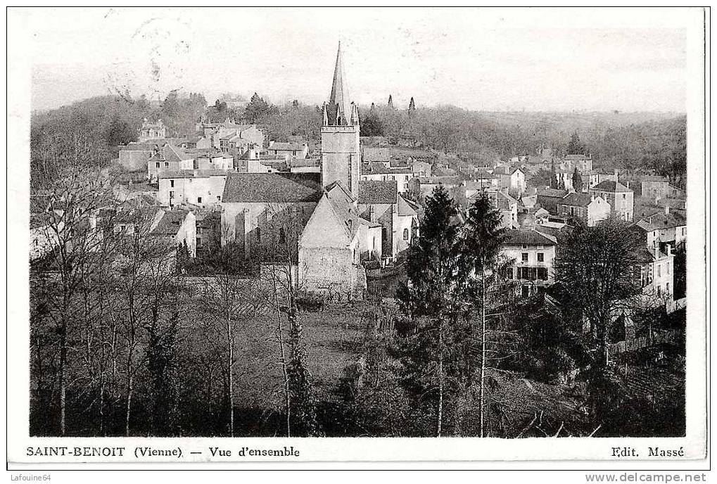 SAINT BENOIT - Vue Générale Du Village - Eglise - Saint Benoit