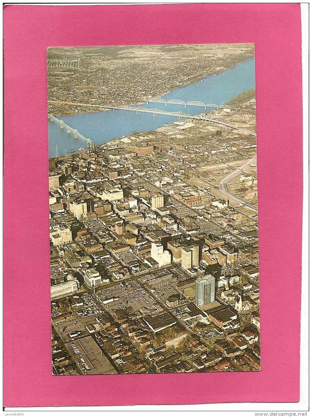 AERIAL . VIEW OF LOUISVILLE KENTUKY . ANNEE 1966 (timbre Lincoln) - Louisville