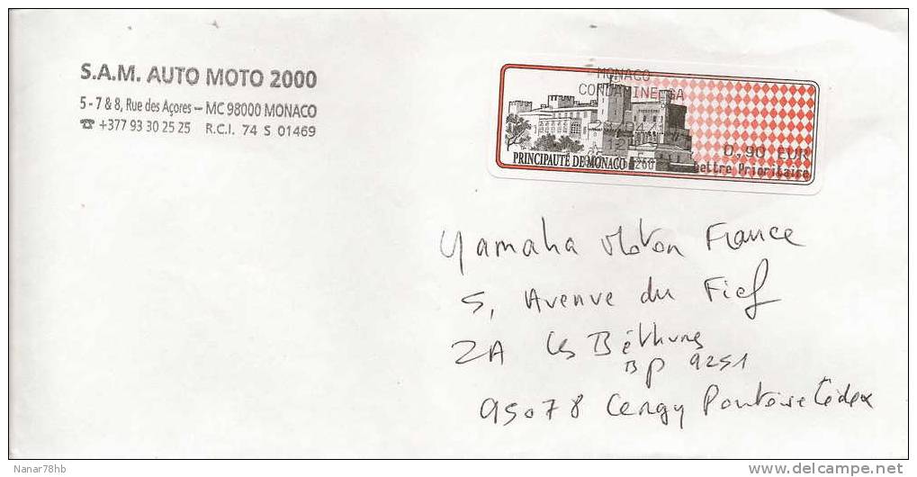 Lettre Avec Vignette D'affranchissement à 0,90€, Oblitération Du 23/04/2010 - Poststempel