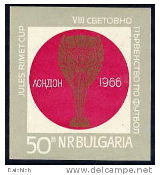 BULGARIA 1966 Football World Cup Block MNH / **  Michel Block 18 - Blocks & Sheetlets