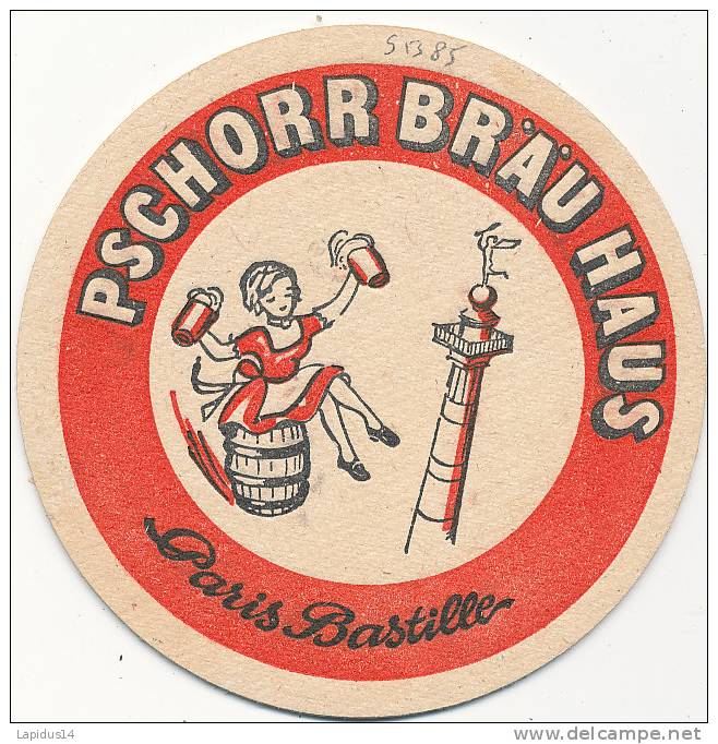 S B 85/SOUS BOCK PSCHORR BRAU HAUS - Sous-bocks