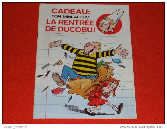 Bd Publicitaire - Godi - Zidrou - Eleve Ducobu - Lombard - Mini Album - La Rentree - Autres & Non Classés