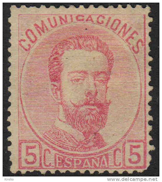 Edifil 118(*) Nuevo, Amadeo 5 Cts Rosa 1873, Catalogo 31 Eur - Nuevos