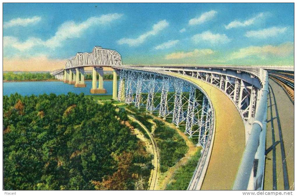 13664    Stati Uniti,      La. , New  Orleans,  The  Huey  P.  Long  Bridge,  VG - New Orleans