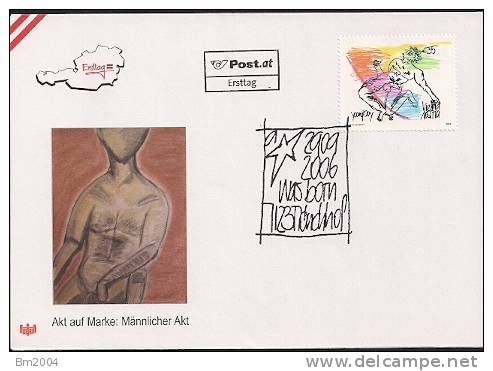 2006 Austria Österreich  Mi. 2619 FDC  Aktgemälde :  Youngboy Vienna Austria 2005; Von Cornelia Schlesinger - FDC