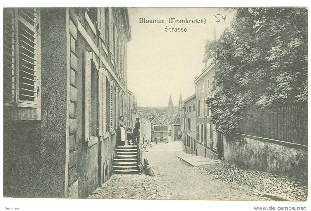 CPA 54 - BLAMONT - Strasse - - Blamont