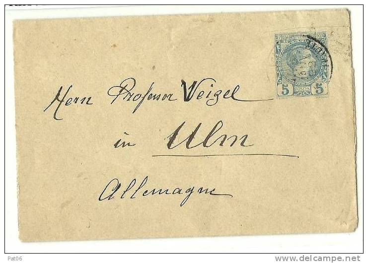 Principauté De Monaco « MONTE-CARLO »  Tarif Imprimé UPU« ALLEMAGNE » à 5c. - Postal Stationery