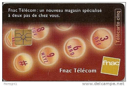 CARTE-PRIVEE-5U-GEM-Gn387-06/97-FNAC TELECOM-VIDE- TBE - 5 Unità