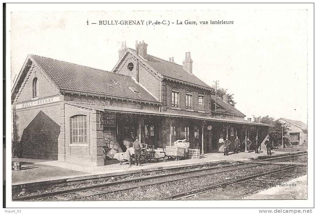 1-BULLY-GRENAY-La Gare, Vue Intérieure. - Sonstige & Ohne Zuordnung