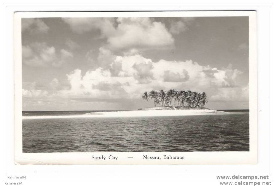 BAHAMAS  /  NASSAU  /  SANDY  CAY  /  Au Dos : "PHOTO  POST  CARD"  ( KODAK  PAPER ) Années 50 - Bahamas