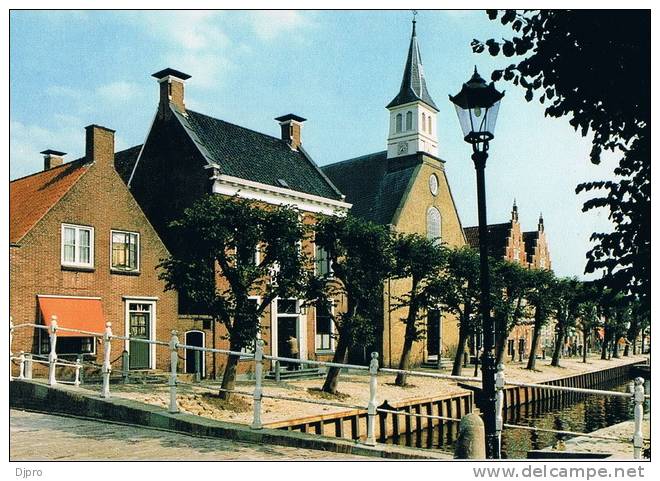 Sloten  Gemeentehuis En Kerk NH - Autres & Non Classés