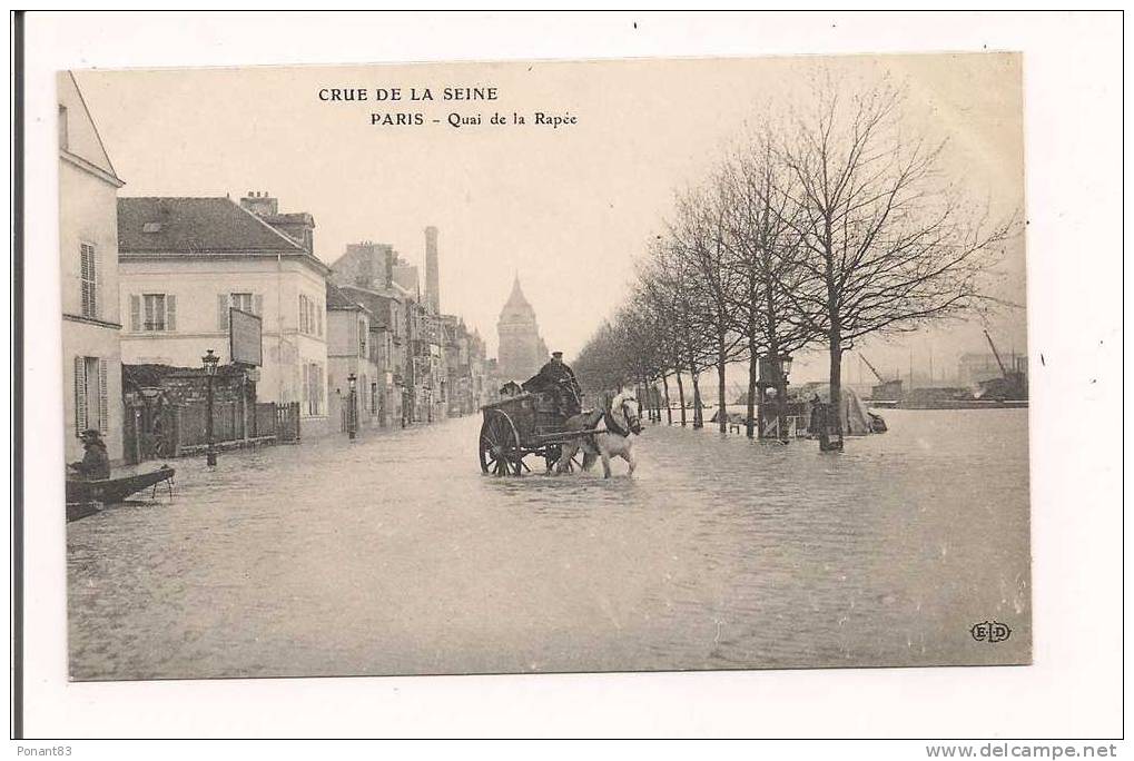 Quai De La Rapée : Crue De La Seine - - Inondations De 1910