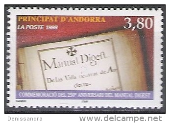 Andorre Français 1998 Michel 532 Neuf ** Cote (2008) 2.40 Euro 250 Ans Manual Digest - Unused Stamps