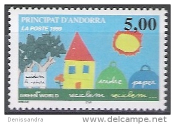 Andorre Français 1999 Michel 534 Neuf ** Cote (2008) 3.10 Euro Nous Recyclons - Unused Stamps