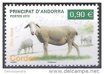 Andorre Français 2010 Michel 712 Neuf ** Cote (2010) 3.00 Euro Mouton - Nuovi