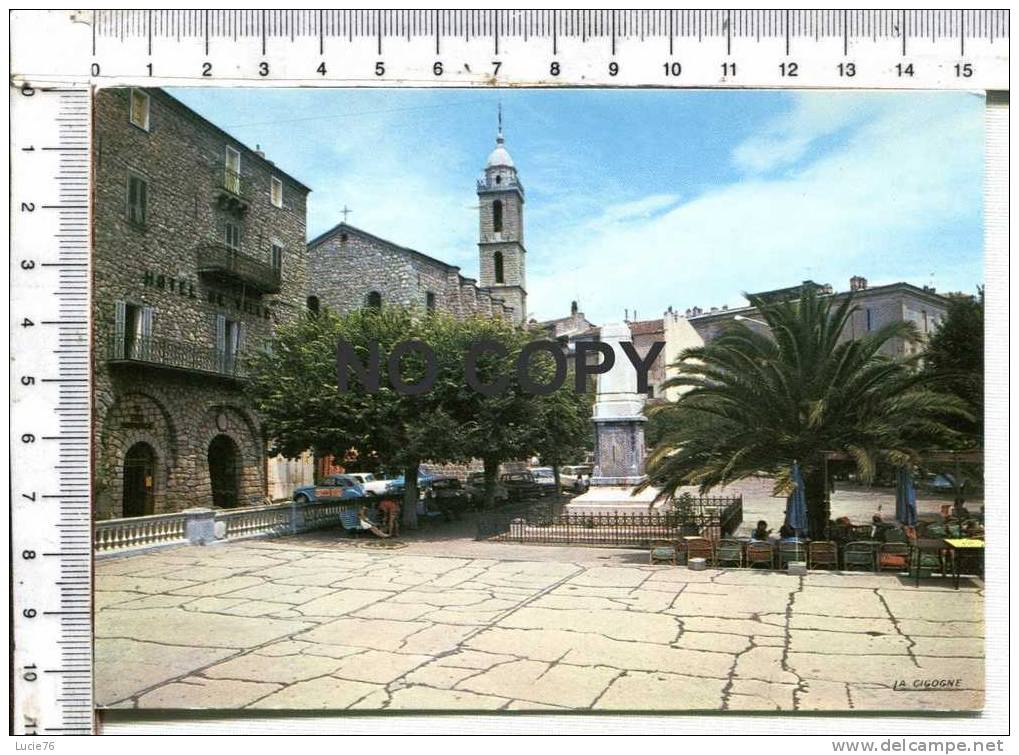 SARTENE  -  La Place  - L'Eglise - Sartene