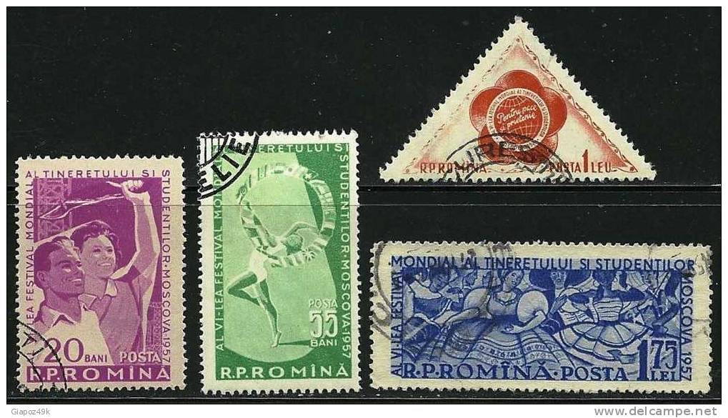 ● ROMANIA 1957 - GIOVENTU' - N. 1525  / 28 Usati, Serie Completa - Cat. ? € - Lotto N. 1029 - Oblitérés