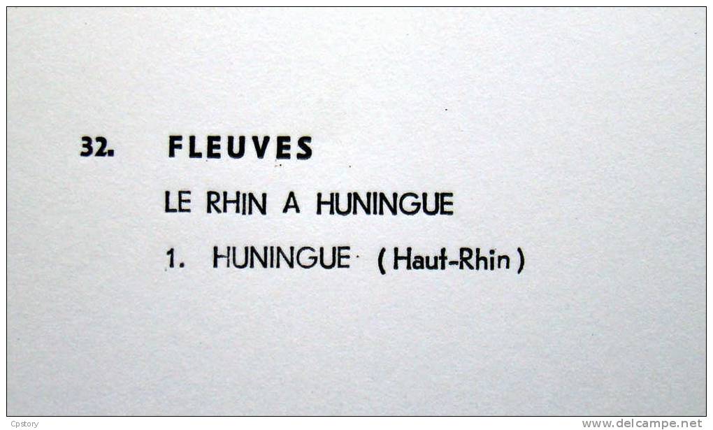 68 - HUNINGUE - Péniches Au Chargement - BATTELERIE PENICHE - Carte Photo 27cm X 45cm Aérienne Lapie Des Années 1950 - Huningue