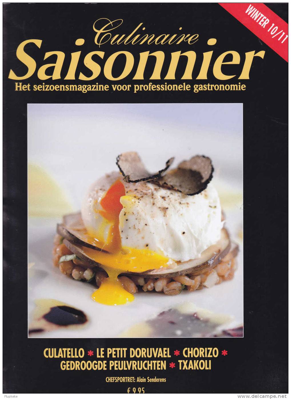 Culinaire Saisonnier 59 Winter 2010-2011 Het Seizoensmagazine Voor Professionele Gastronomie - Autres & Non Classés