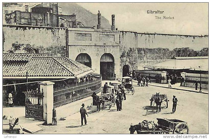 Gibraltar -ref A295- The Market - Carte Bon Etat - - Gibraltar