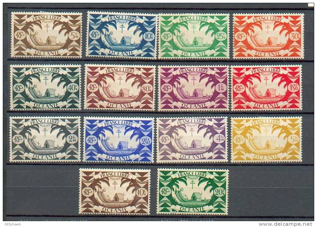 OCEA 267 - YT  155 à 168 * - Charnières Complètes - Unused Stamps
