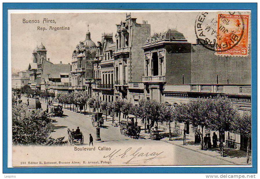 AMERIQUE -- ARGENTINE --  BUENOS AIRES -- Boulevard Callao - Argentinien