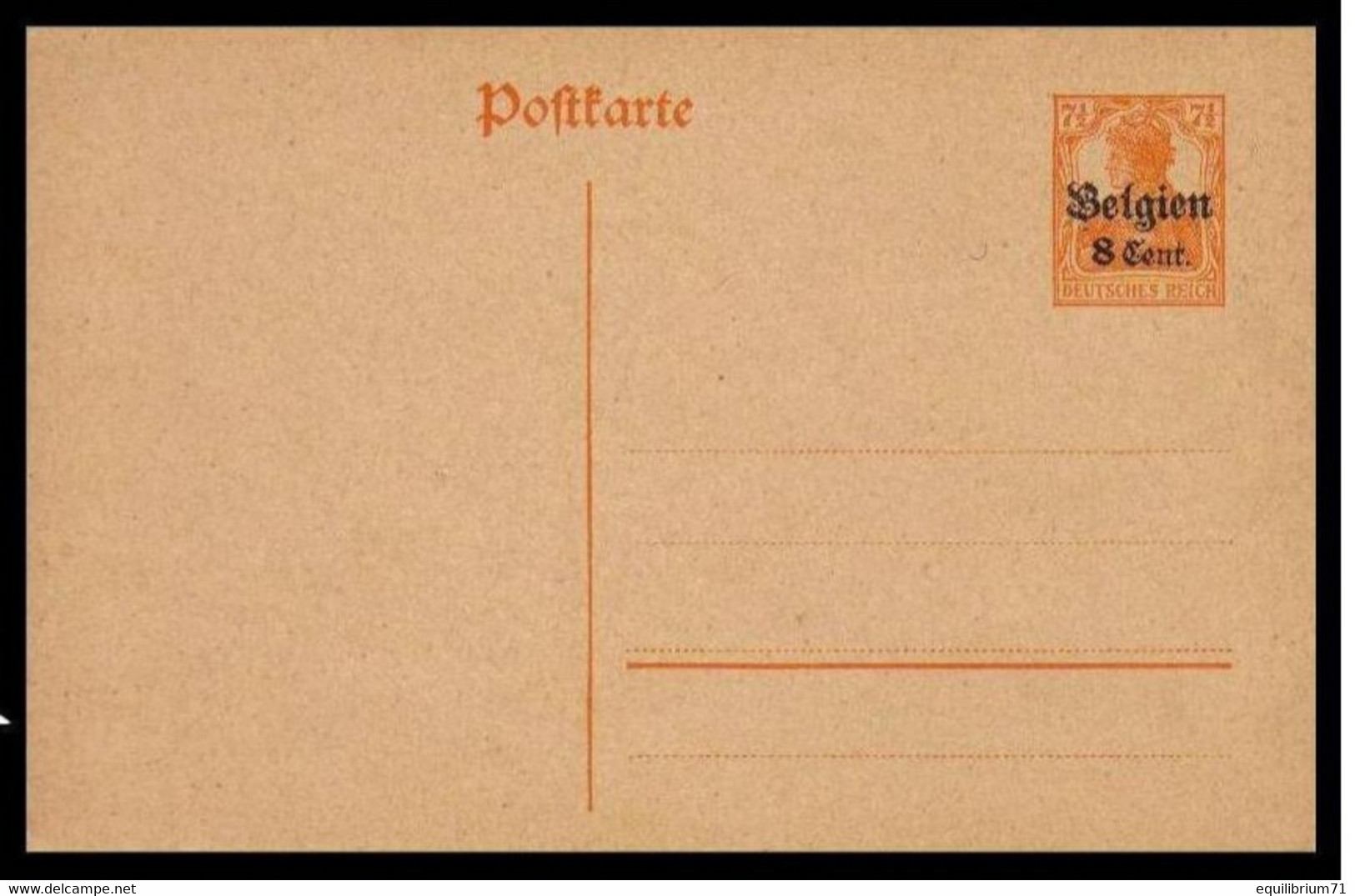 Occupation Allemande 1914-1918 - Carte Postale / Postkaart - 10 - NEUF/NIEUW - Occupazione Tedesca