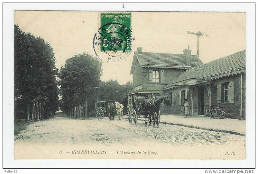 GRANDVILLIERS - L'Avenue De La Gare - Grandvilliers