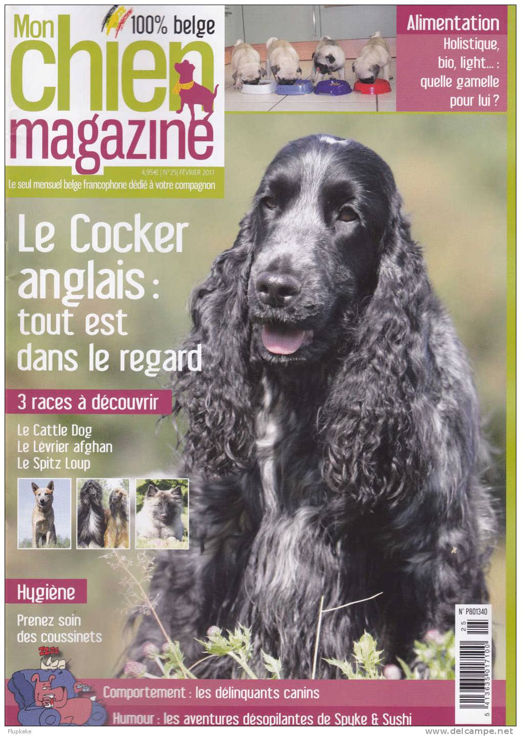 Mon Chien Magazine 25 Février 2011 Le Cocker Anglais - Dieren