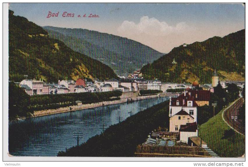 ALLEMAGNE BAD EMS A.d. Lahn  BELLE CARTE - Bad Ems