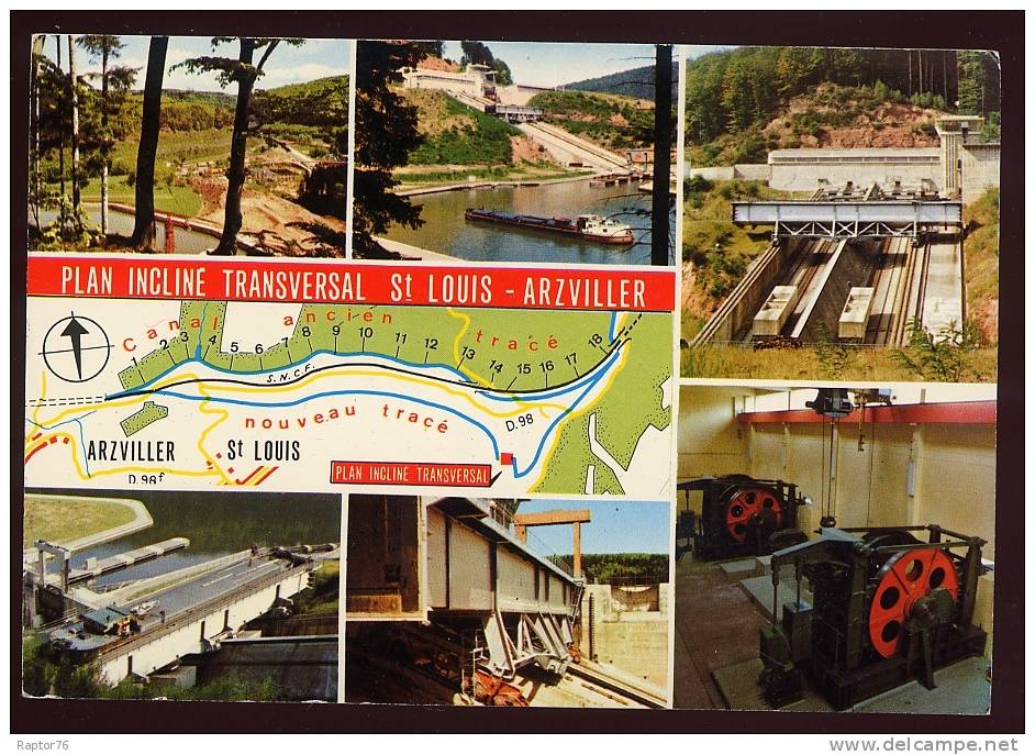 CPM Non écrite 57 ARZVILLER - SAINT LOUIS  Le Plan Incliné Transversal  Multi-vues - Arzviller