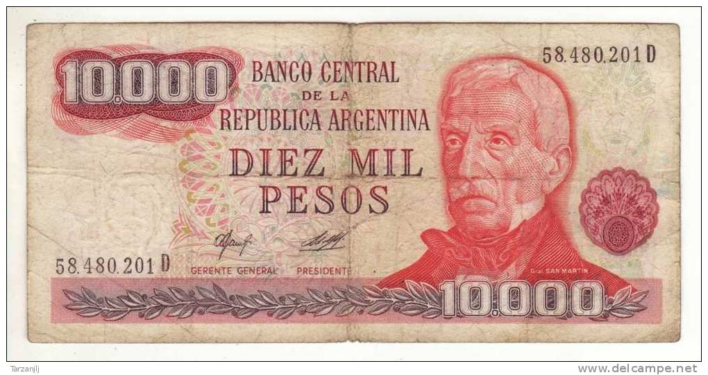 Billet De 10000 Pesos Argentine Argentina - Argentine