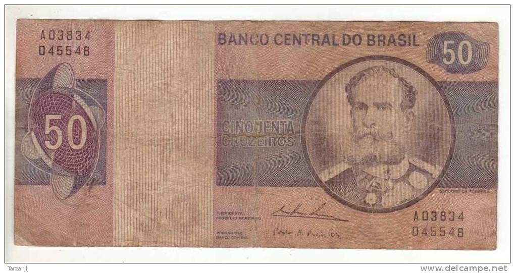 Billet De 50 Cruzeiros Brésil Brasil - Brazil