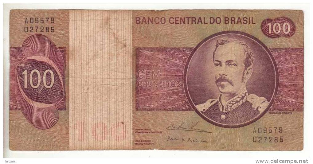 Billet De 100 Cruzeiros Brésil Brasil - Brésil