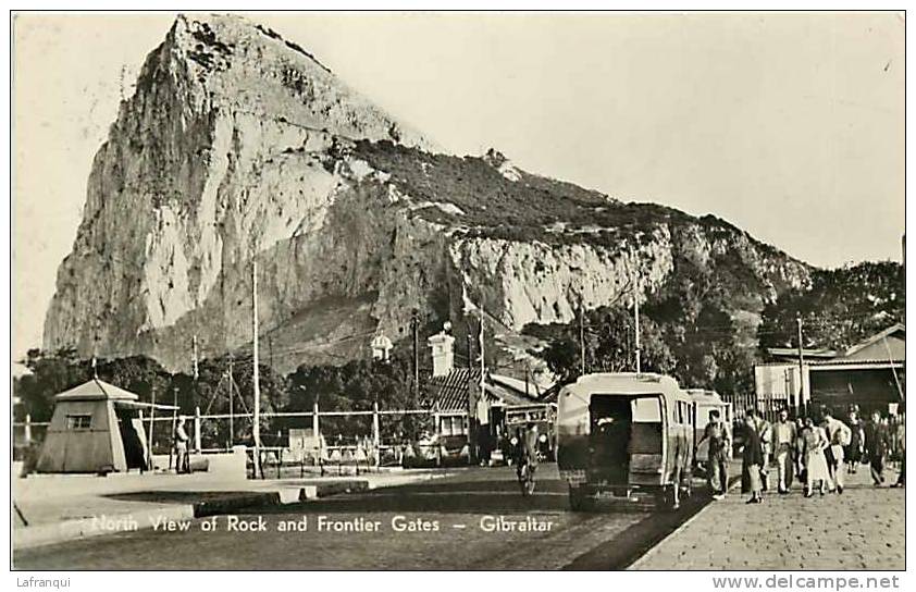 -ref A122- Gibraltar - Frontiere - Douanes -douane    - Postcard In Good Condition - - Gibraltar